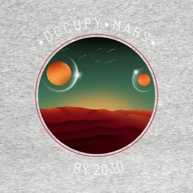 Occupy Mars By 2030 Two Moons by kansaikate